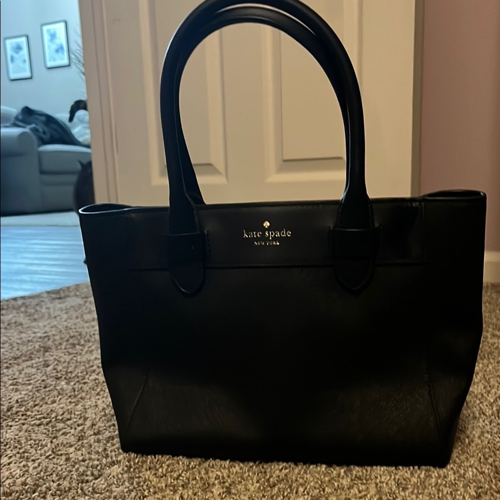 Kate Spade Black Leather Tote